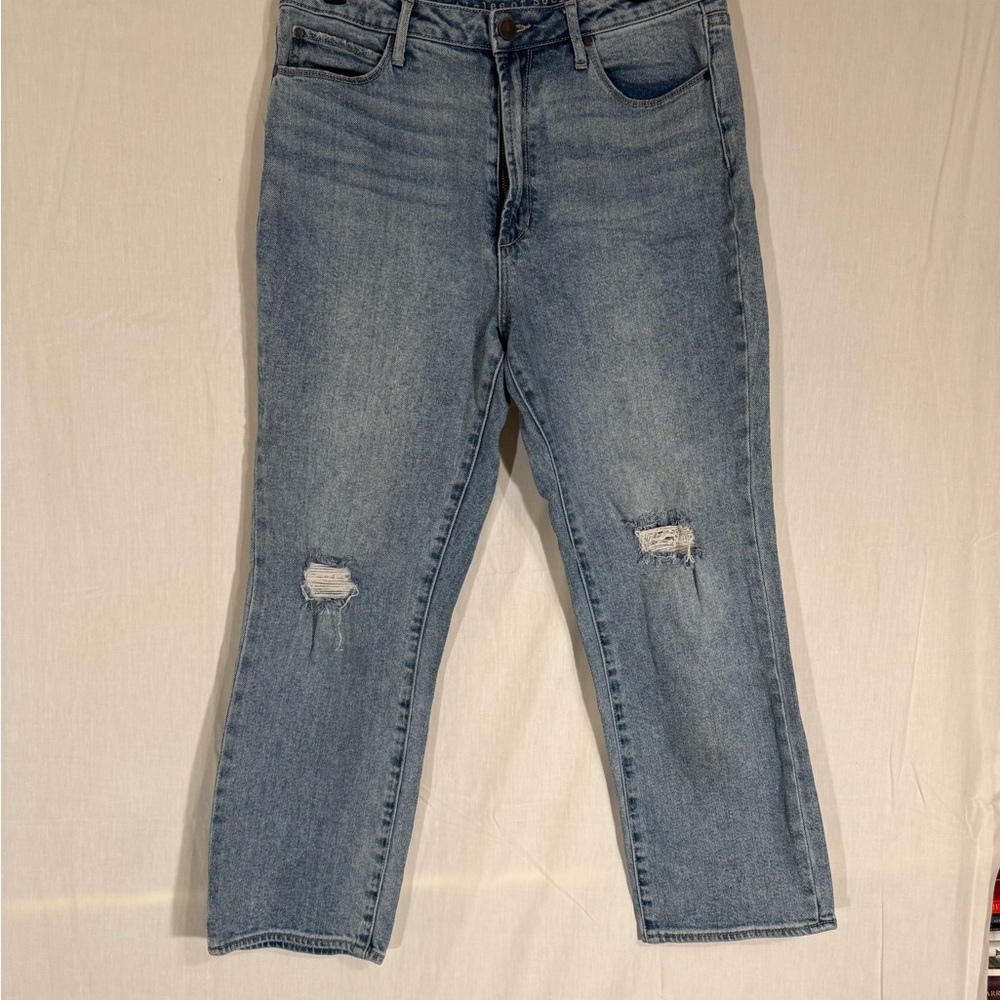 Articles Of Society Light Blue Distressed Ankle Jeans